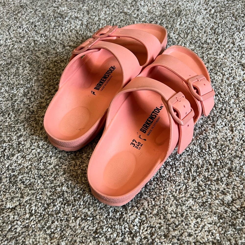 Birkenstock Arizona Coral Peach Sandals